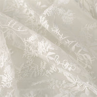 125cm Width x 95cm Length Premium  Floral Embroidery Organza Lace Fabric