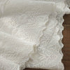 27cm Width x 190cm Length Premium Vintage Floral Embroidery Eyelet Cotton Lace Fabric Trim