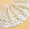 3 Yards of 4 inches Width Soft Embroidery Frill Tulle Lace Trim