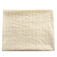 150cm Width x 95cm Length Premium Sequins Floral Embroidery Bone Lace Fabric