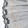 19cm Width Premium Golden Line Embroidery Lace Fabric by The Yard