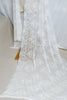 120cm Width x 300cm Length Premium Soft Eyelash Floral Embroidery Lace Fabric Panel