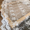125cm Width Soft Tulle Vine Floral Embroidery Lace Fabric by the Yard