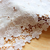 2 Yards Premium Floral Embroidery Water Soluble Chemical Lace Fabric Trim