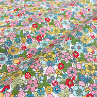 145cm Width x 95cm Length Premium Colorful Cluster Floral Print Cotton Fabric