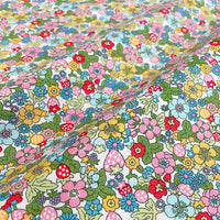 145cm Width x 95cm Length Premium Colorful Cluster Floral Print Cotton Fabric