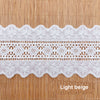 3 Yards x 9.6cm Width Symmetrical Vintage Embroidery Hollow-out Eyelet Cotton Lace Trim