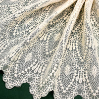 幅126cm×長さ1ヤード ヴィンテージ花刺繍レース生地