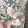 幅130cm×高さ95cm 高級薔薇花刺繍レース生地