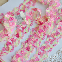3 Yards x 3.5cm Premium Stawberry Lace Ribbon Tape