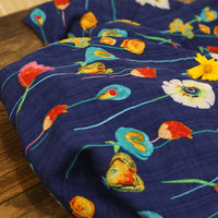 130cm Width x 95cm Length Premium Colorful Floral Print Cotton Fabric