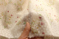 幅145cm×長さ95cm 高級枝花柄プリント生地