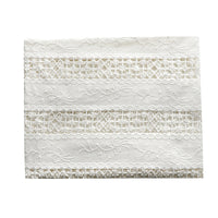 125cm Width x 95cm Length Premium Hollow-out 3D Floral Embroidery Cotton Lace Fabric