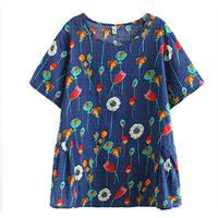 130cm Width x 95cm Length Premium Colorful Floral Print Cotton Fabric