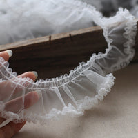 10 Yards x 5cm Width Cute Lolita Ruffle Lace Tulle Frill Lace