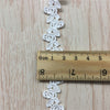 4.5 ヤード x 1.8 cm 幅プレミアム ローズ水溶性レース リボン