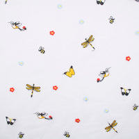 150cm Width x 95cm Length Premium Spring and Summer Hummingbird Butterfly and Dragonfly Insects Embroidery Lace Fabric
