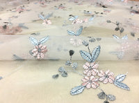 幅135cm×長さ95cm 高級枝花刺繍レース生地