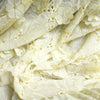 130cm Width x 95cm Length Premium Three-dimensional Floral Embroidery Eyelet Chiffon Fabric by the Yard