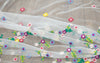 130cm Width x 95cm Length Premium Pastoral Colorful Flower Embroidery Lace Fabric