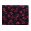 幅130cm x 長さ95cm プレミアム中空アウト水溶性青と赤の桜の花刺繍レース生地