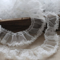 10 Yards x 5cm Width Cute Lolita Ruffle Lace Tulle Frill Lace
