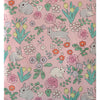 幅160cm×丈95cm 春夏プレミアム キュート＆ピンクのうさぎとお花のプリントコットン生地