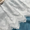 2 Yards x 28cm Width Vintage Floral Embroidered Cotton Thread Lace Trim