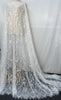1.5m x 3m Butterfly Floral Embroidery Lace Fabric Panel