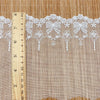 4.5 Yards of 5.9 inches Width Premium Bowknot Floral Embroidery Tulle Lace Trim Frill Lace