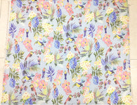 135cm Width Romantic flowers and birds print fabric by the Yard