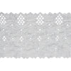 2 Yards of 10 inches Width Vintage Cotton Floral Vine Embroidery Eyelet Sewing Lace Fabric Trim