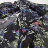 145cm Width x 95cm Length Premium Vine Branch Floral Embroidery Black Lace Fabric