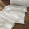 27cm Width x 190cm Length Premium Vintage Floral Embroidery Eyelet Cotton Lace Fabric Trim