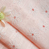 140cm Width Daisy Floral Embroidery Jacquard Cotton Fabric by the Yard