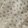 145cm Width x 95cm Length Premium Purple Flowers Print Cotton Fabric