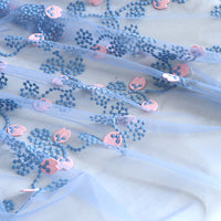 130cm Width x 95cm Length Premium 3D Floral Embroidery  Lace Fabric