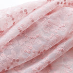 130cm WidthPremium Organza Branch and Buds Floral Embroidery Lace Fabric by the Yard