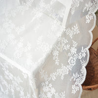 2 Yards of 140cm Begonia flowers Floral Embroidery Lace  Fabric