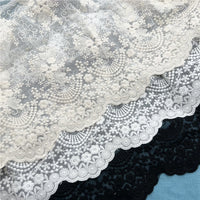 2 Yards x 40cm Width Vintage Floral Embroidery Lace Fabric Trim