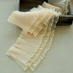 15cm Width x 180cm Length 3-layer Ruffled Lace Fabric