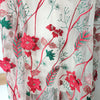 130cm Width x 95cm Length Premium 3D Botanical Floral Embroidery Lace Fabric