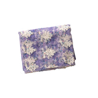 125cm Width Light Purple Floral Embroidery Tulle Lace Fabric by the Yard