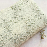 130cm Width x 95cm Premium Hollow-out Poppy Floral Embroidery Lace Fabric