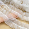 2 Yards x 10cm Width Premium Symmetrical Ruffle Tulle Lace Trim Decor Lace