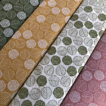 140cm Width x 95cm Length Premium Vintage Leaf Embroidery Ramie Cotton Fabric