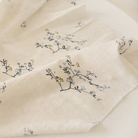 150cm Width Jacquard and Print Floral Cotton Fabric by the Yard
