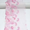 3 Yards x 18.5cm Width Beautiful Simple 3D Floral Embroidery Tulle Lace Trim