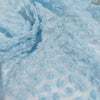 130cm Width x 95cm Length 3D Rose Bud Floral Embroidery Chiffon Lace Fabric Blue