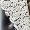 幅155cm x 長さ150cm 中空まつげ花刺繍ケミカルレース生地